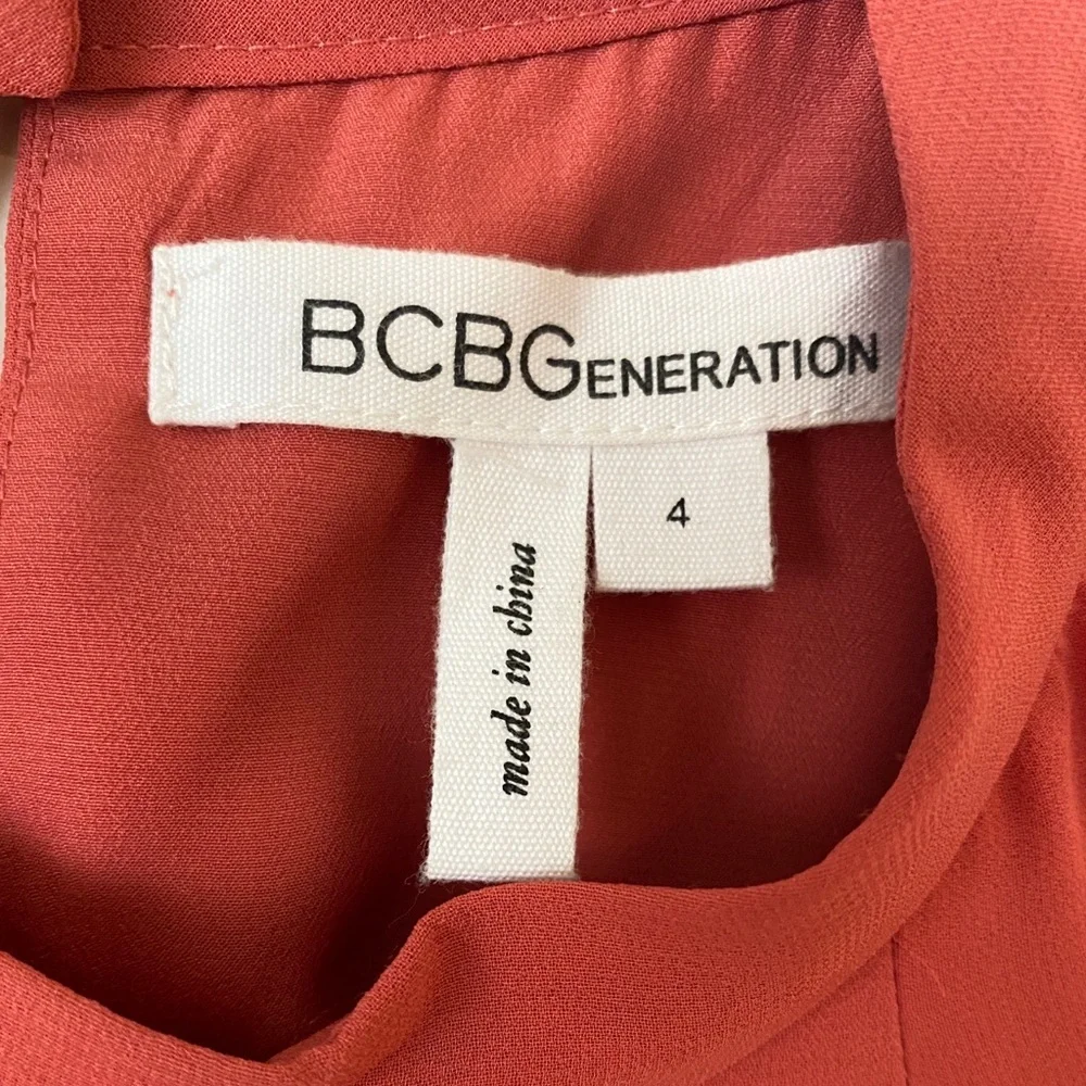 BCBGeneration Red Ruffle Mini Dress - Picture 5 of 7